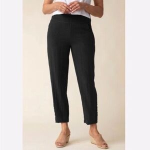 Habitat Elastic Waist Ankle Pants Black Size Small
